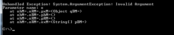 obfuscated stack trace